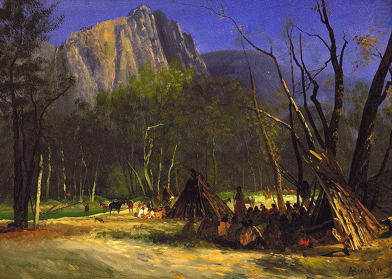 Indians in Council, California, Albert Bierstadt